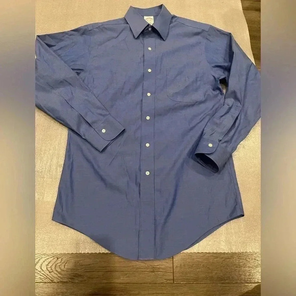 Men's Blue Dress Shirt - Picture 2 of 7